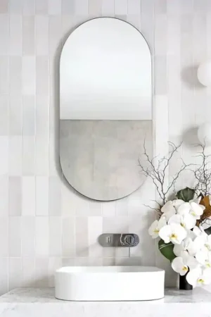 carrelage imitation zellige 6.5x20 cm MALEM WHITE Offre Limitée